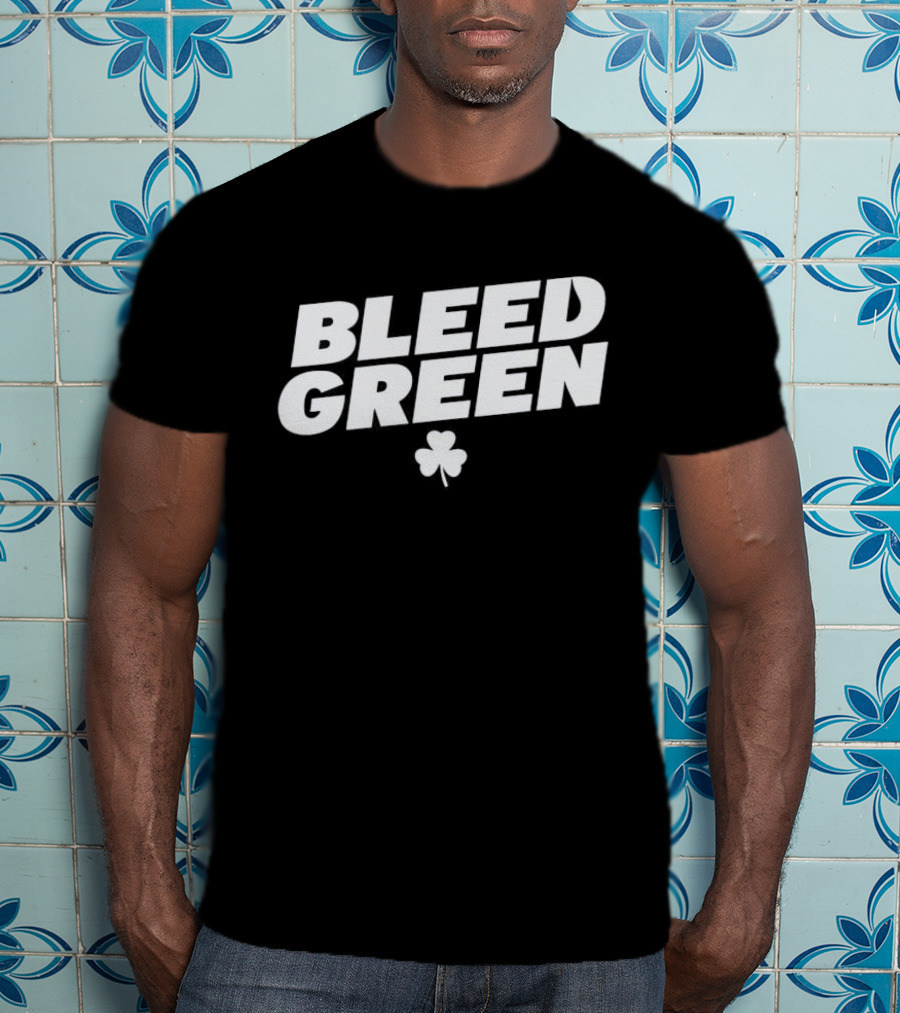 Bleed Green Celtics Boston Basketball NBA T-Shirt