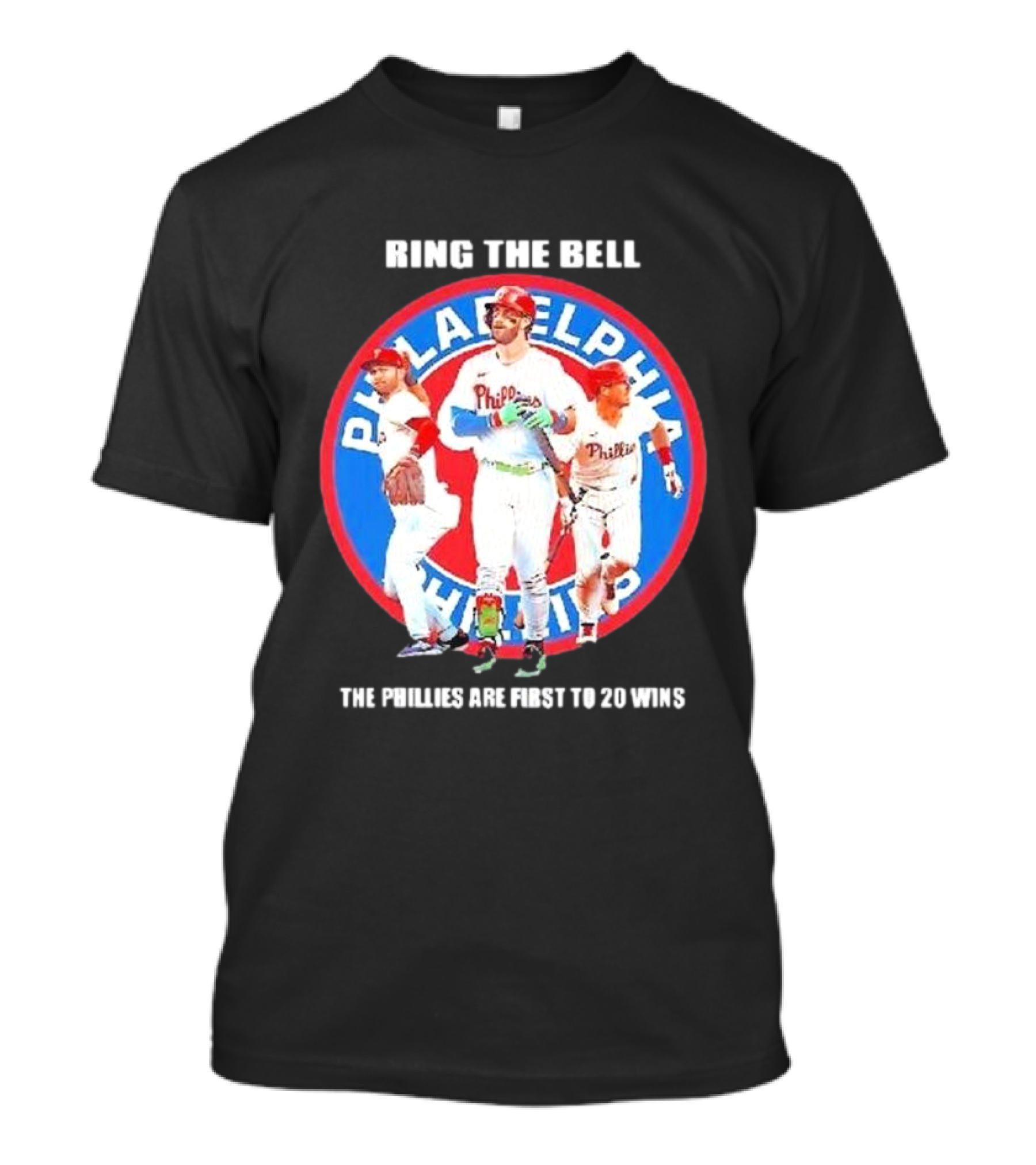 Ring The Bell Philadelphia Phillies The Phillies Are First To 20 Wins T-Shirt