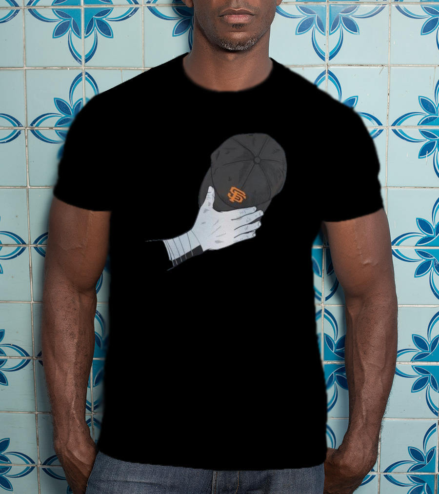 San Francisco Giants Logo Baseballism MLB Hand Holding Cap T-Shirt