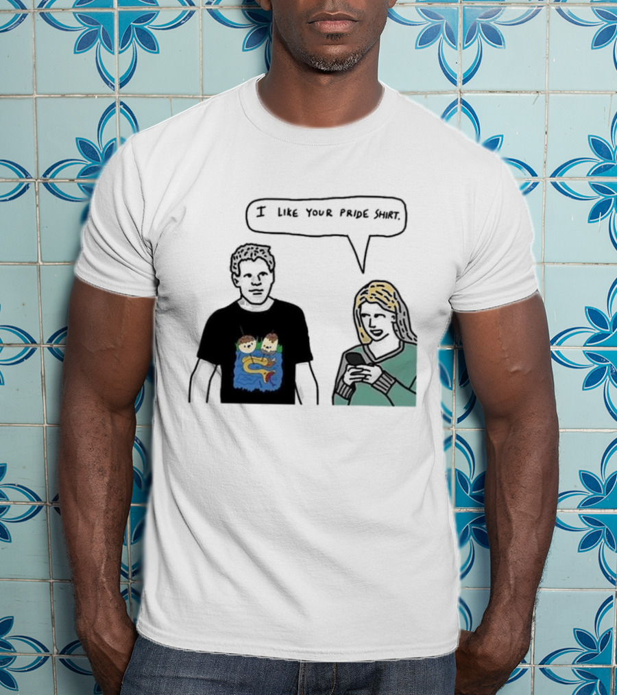 I Like Your Pride Shirt Lion And Monkeys By Water Speak Bubble T-Shirt