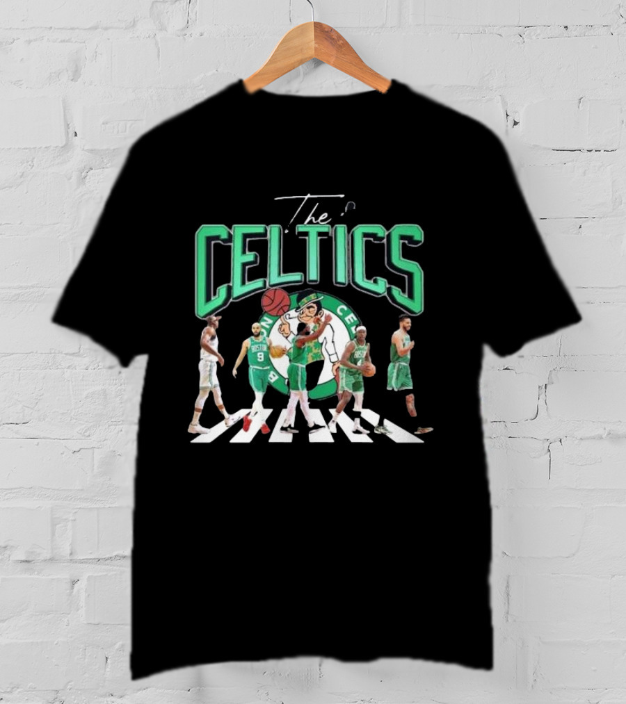 The Celtics Jrue Holiday Jayson Tatum Jaylen Brown Derrick White Al Horford Signatures Team Players T-Shirt