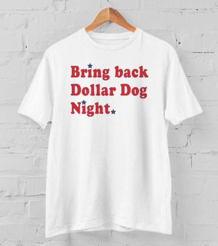 Bring Back Dollar Dog Night Nostalgia With Red Stars T-Shirt