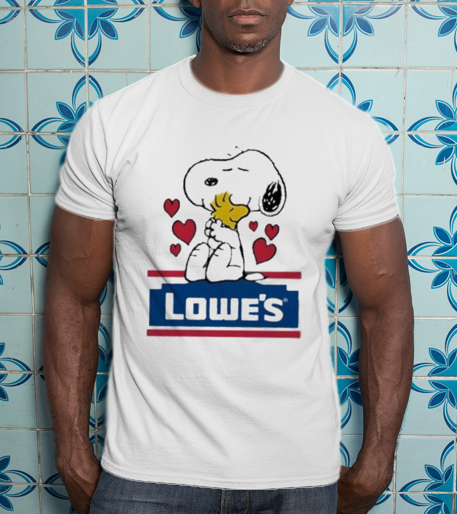 Snoopy Woodstock Hearts Lowe's Embrace T-Shirt