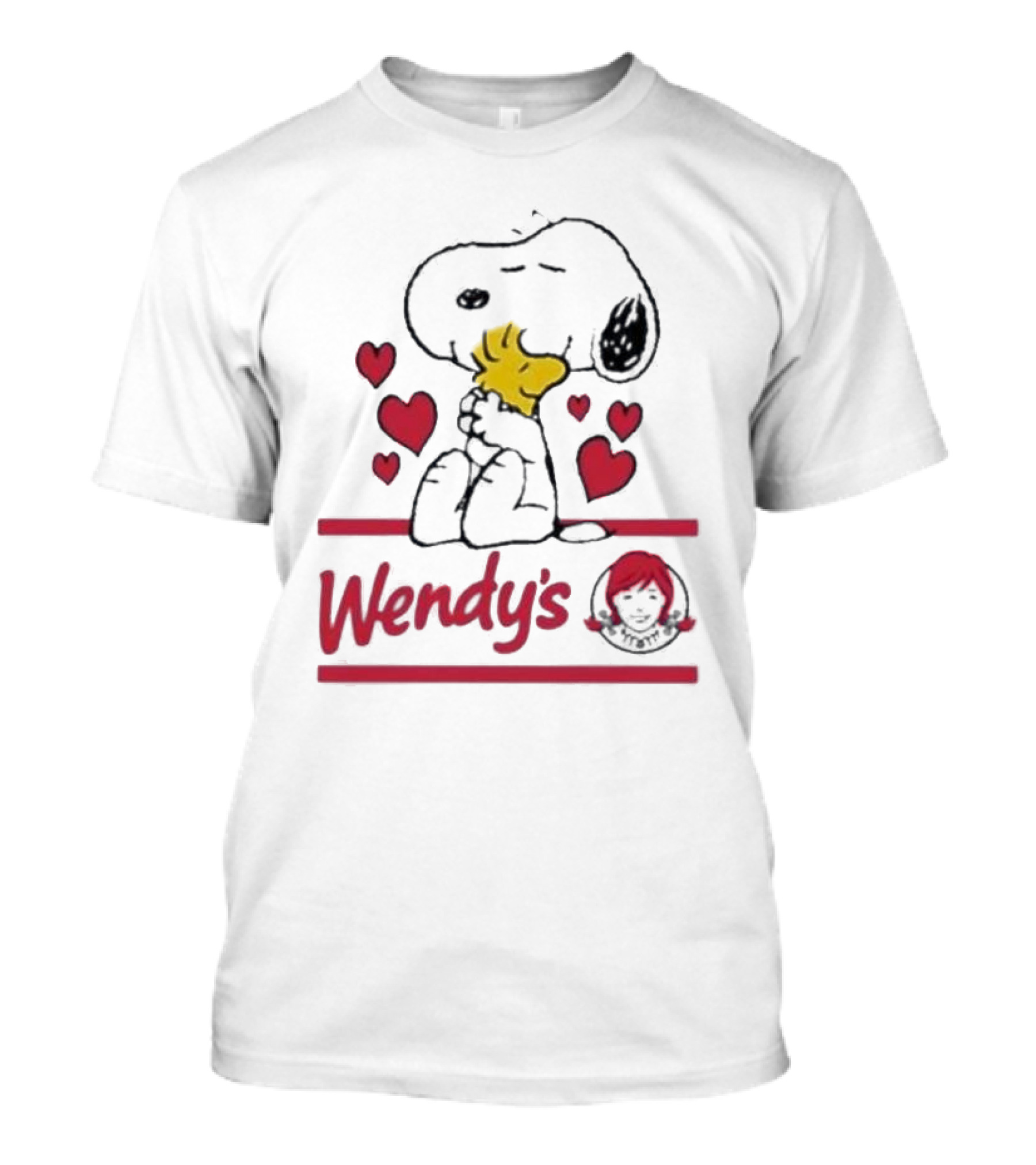 Snoopy Woodstock Hearts Wendy's T-Shirt