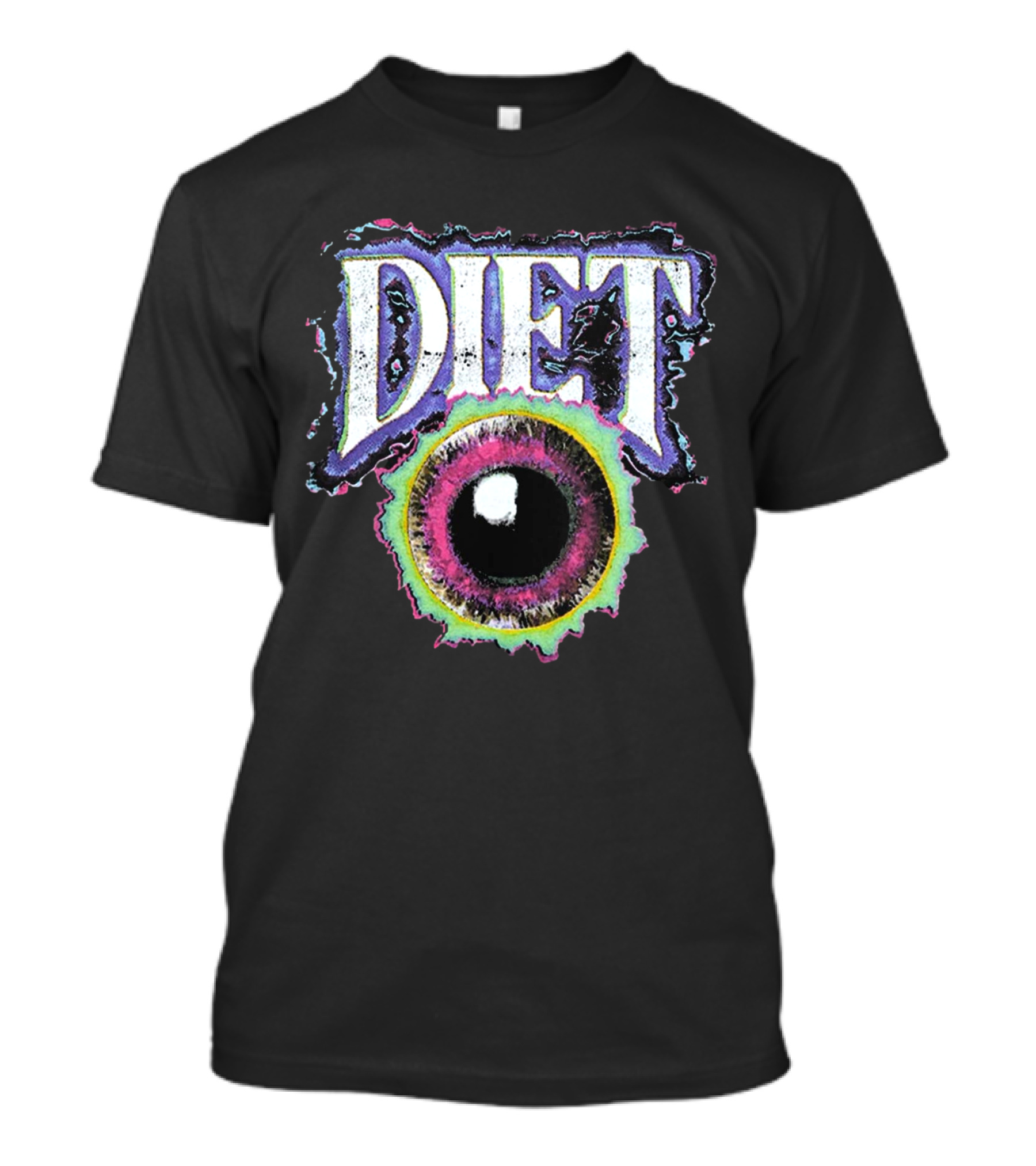Diet Starts Monday Eyeball Colorful Retro T-Shirt