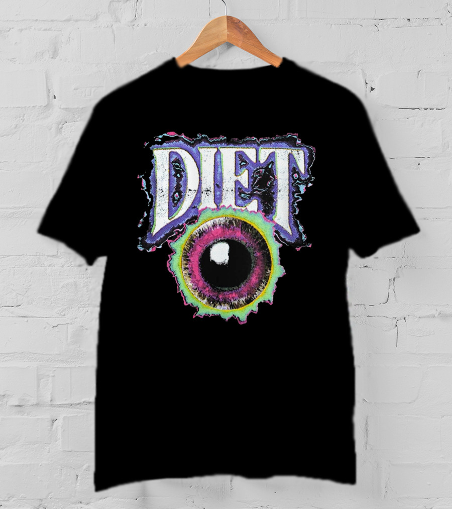 Diet Starts Monday Eyeball Colorful Retro T-Shirt