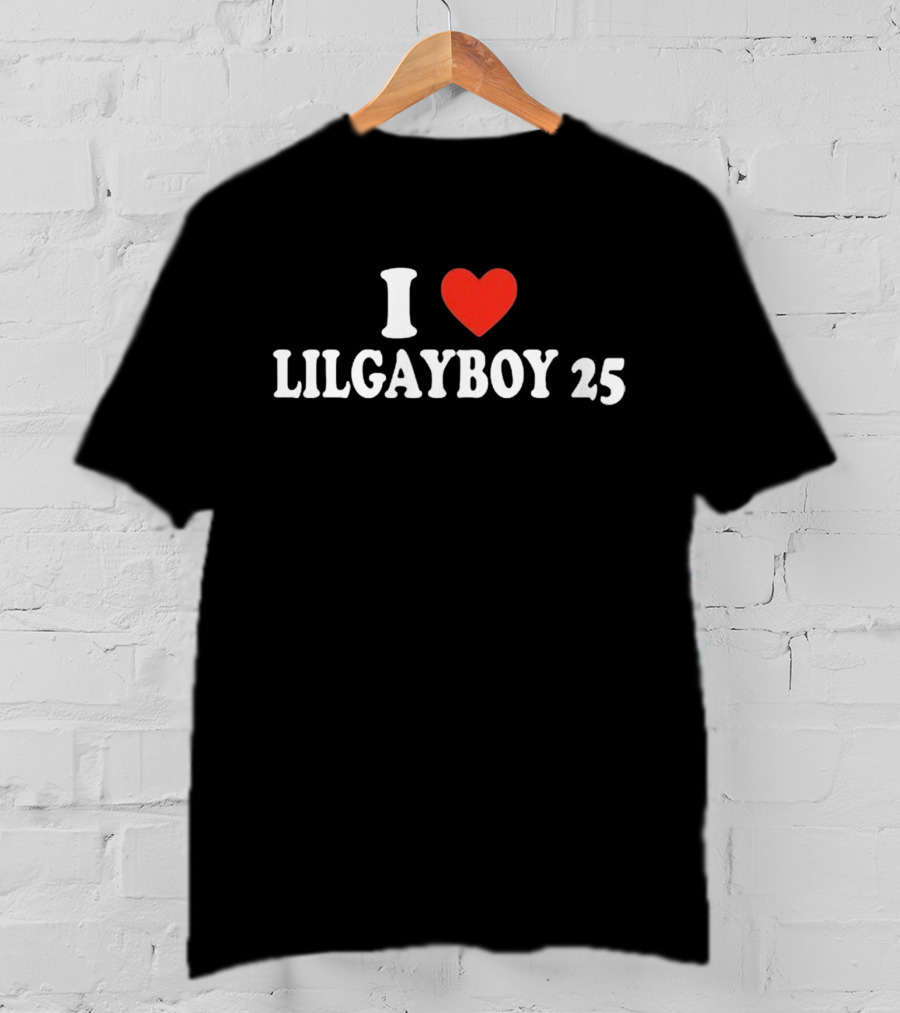 I Love Lilgayboy 25 Red Heart T-Shirt