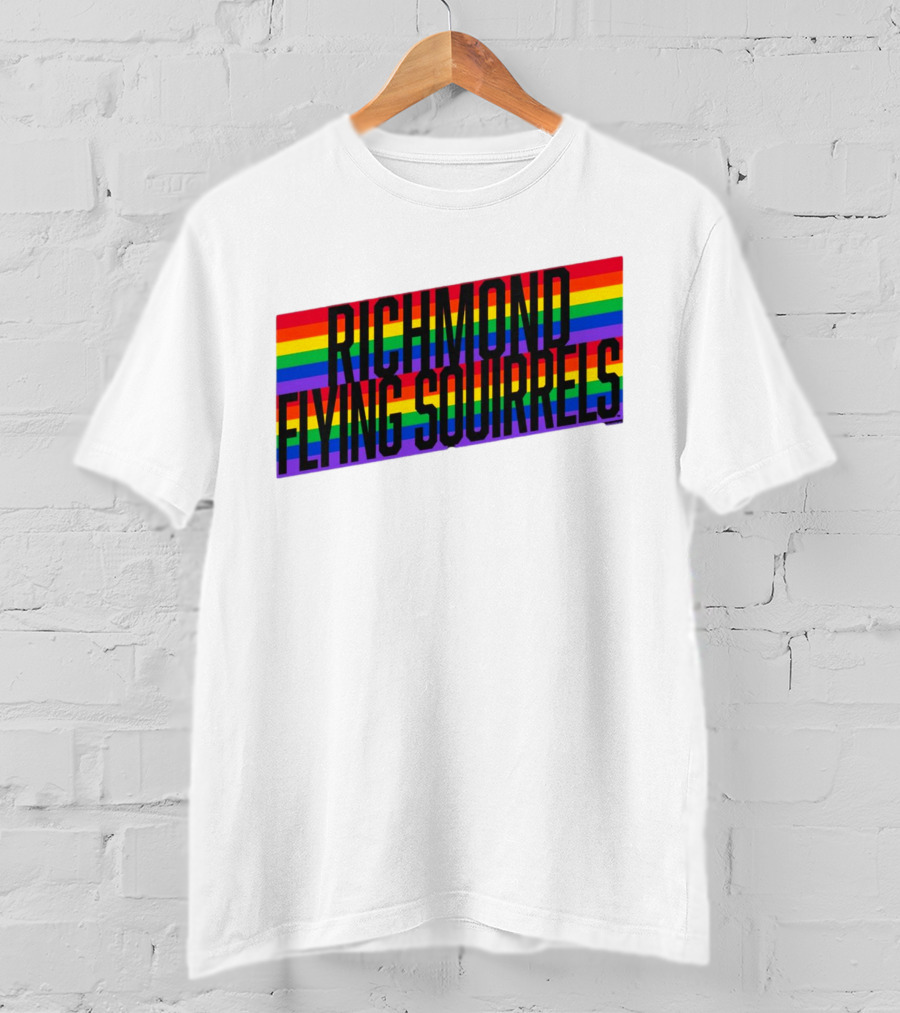 Richmond Flying Squirrels Pride Rainbow Stow T-Shirt