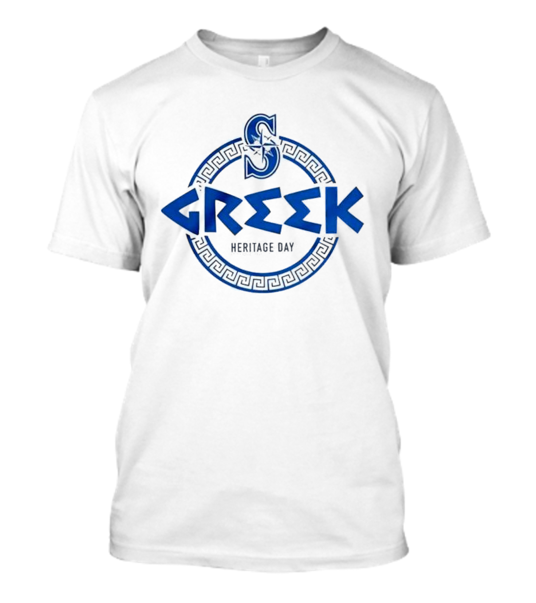 Mariners Greek Heritage Day Greek Chain T-Shirt