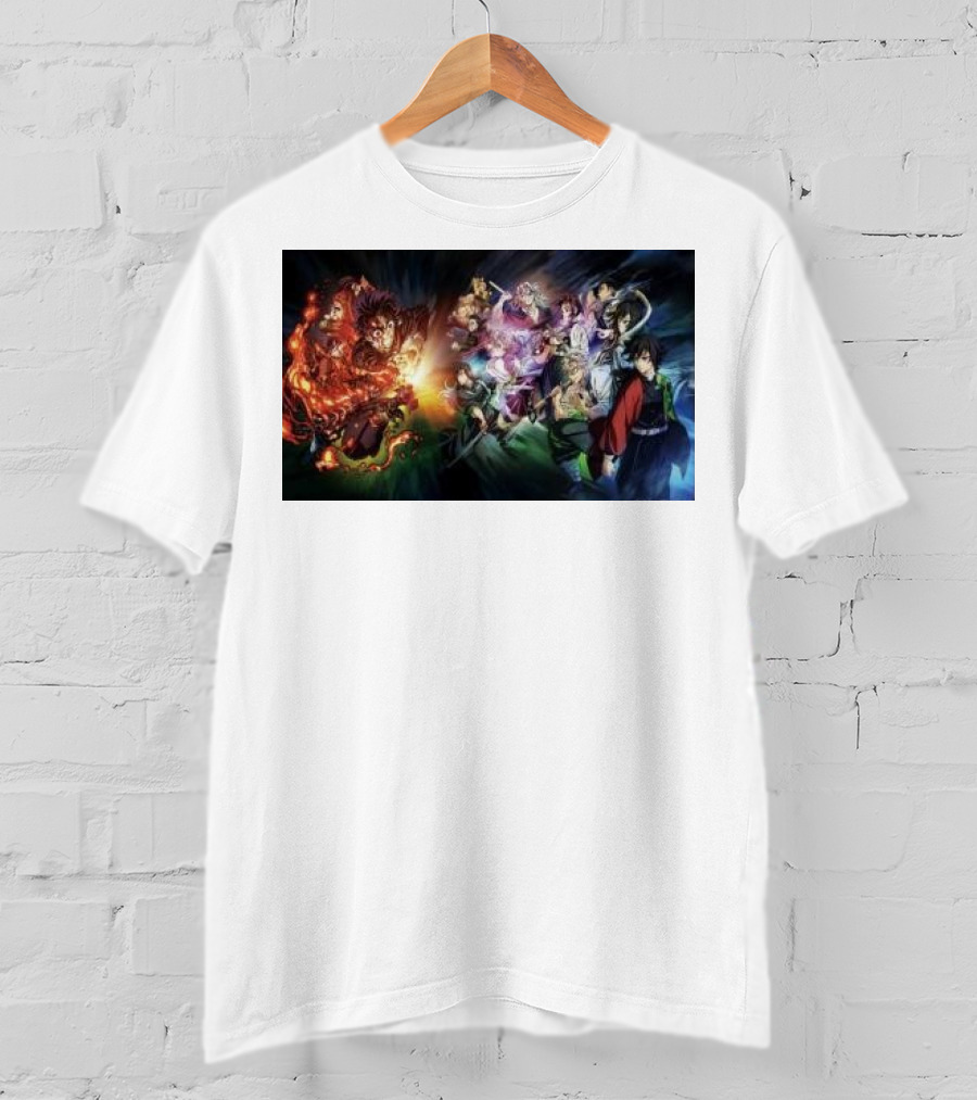 Demon Slayer Kimetsu No Yaiba Epic Hashira Training Battle Scene T-Shirt