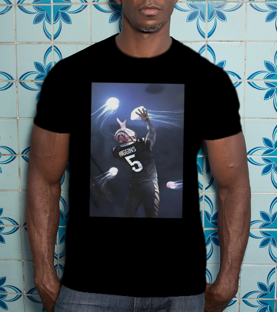 Higgins 5 Football Catching Jellyfish T-Shirt