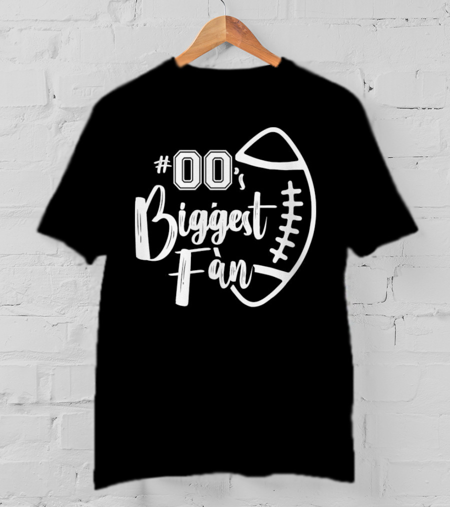 00's Biggest Fan Football T-Shirt