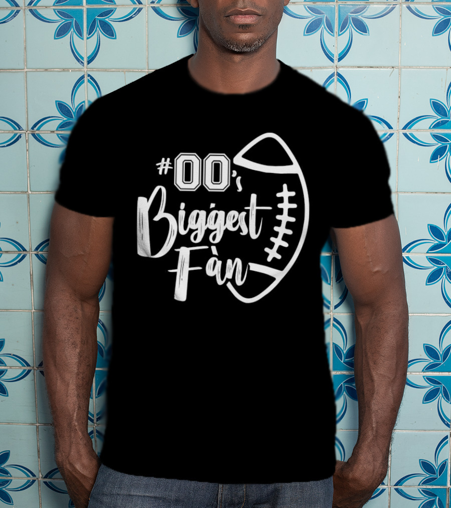 00's Biggest Fan Football T-Shirt