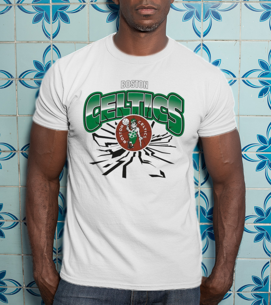 Boston Celtics Basketball NBA Power Earthquake T-Shirt