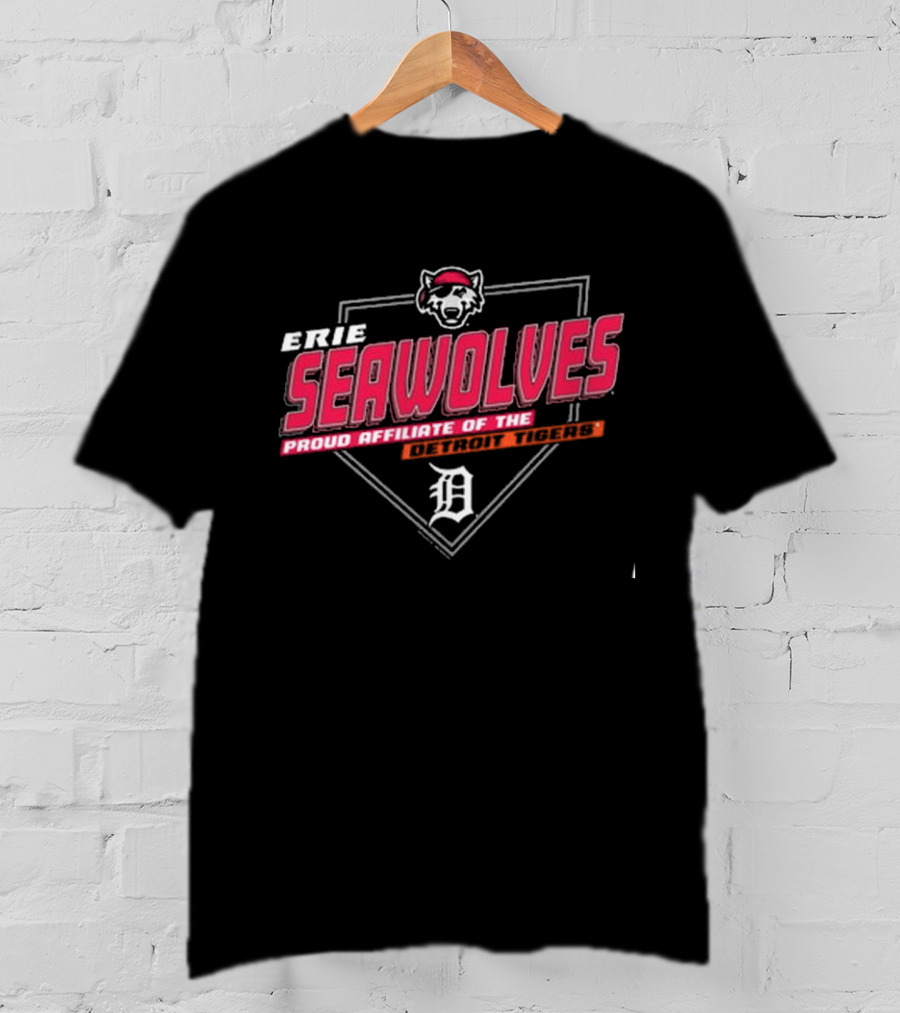 Erie Seawolves Proud Affiliate Of The Detroit Tigers Baseball T-Shirt