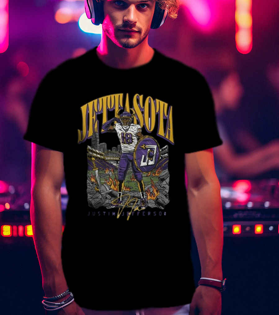 Justin Jefferson Jettasota Football Signature 18 T-Shirt