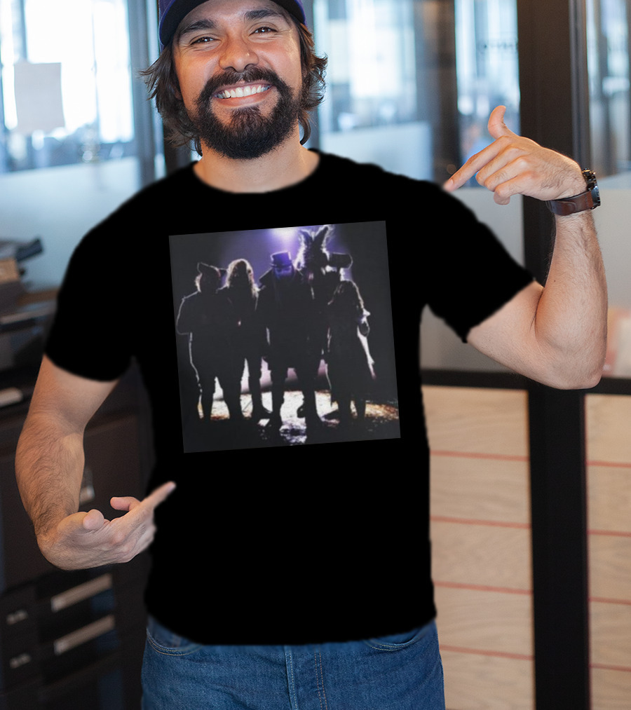 Fightful Wrestling Wyatt Sicks Illuminated Shadow Group Photo T-Shirt