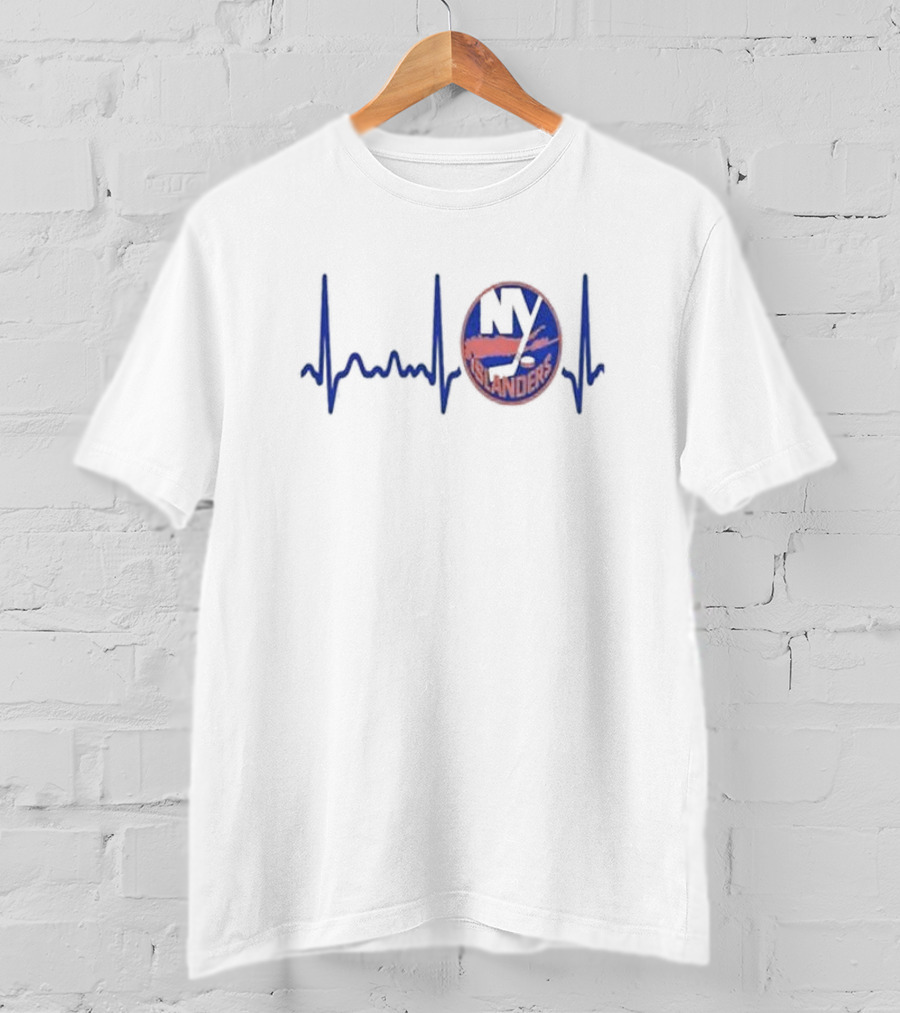 New York Islanders Heartbeat Hockey T-Shirt