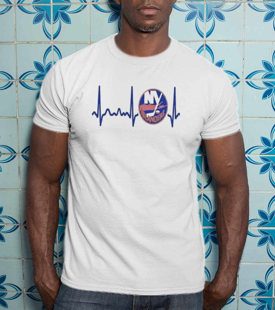 New York Islanders Heartbeat Hockey T-Shirt