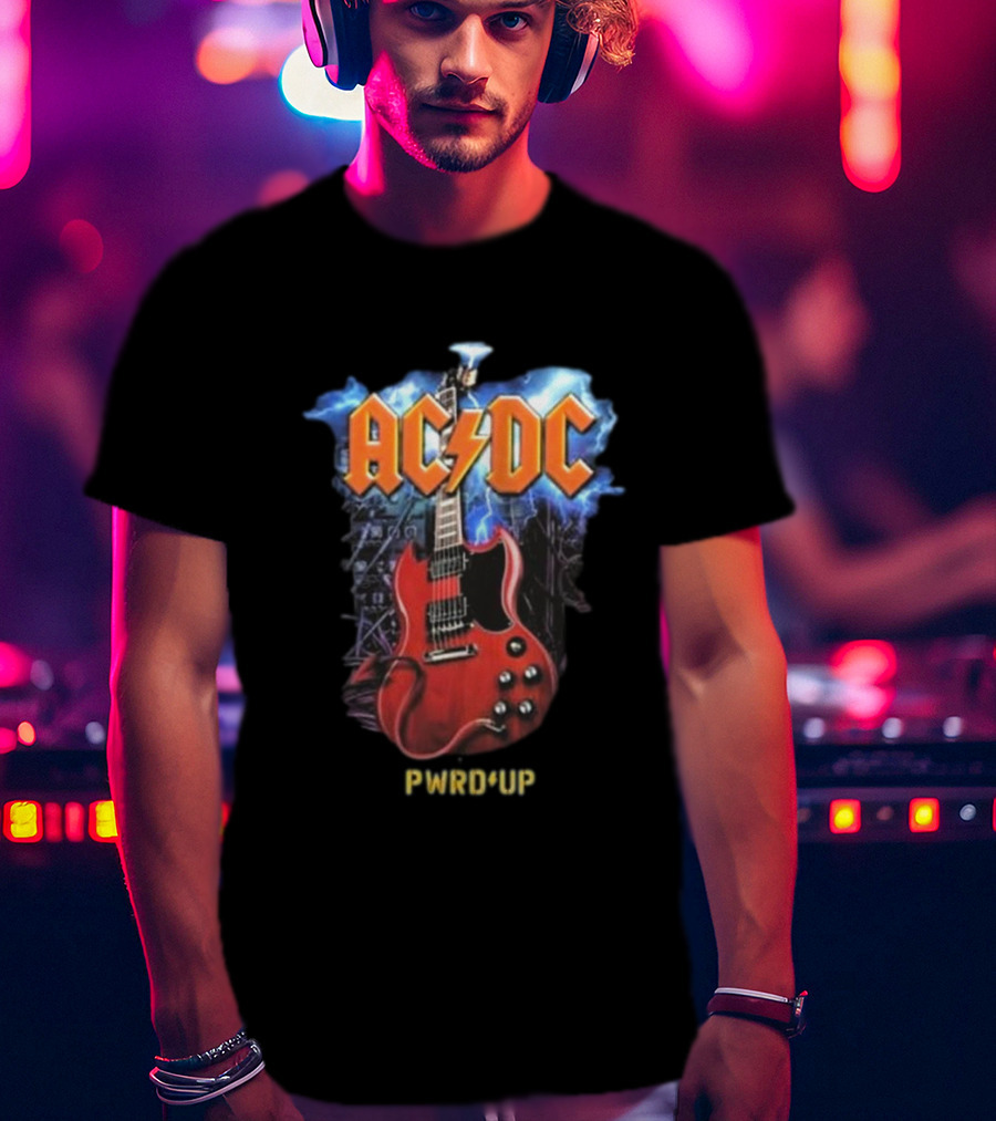 ACDC PWRD Up Angus Guitar Tour T-Shirt