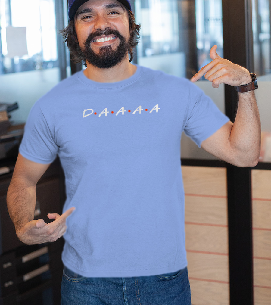 D•A•A•A•A Friends Style Typography T-Shirt