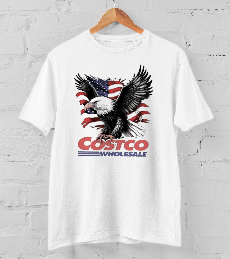 Costco Wholesale American Flag Eagle T-Shirt