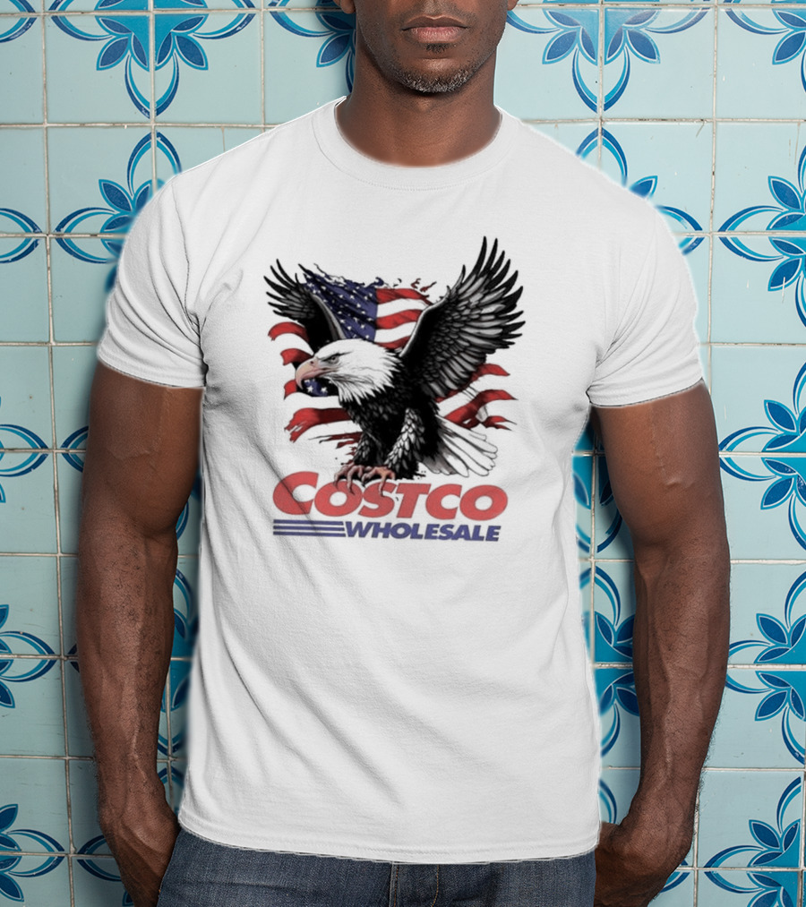 Costco Wholesale American Flag Eagle T-Shirt
