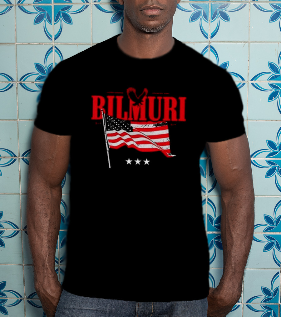 Bilmuri Corn Based Country Emo American Flag Stars Eagle T-Shirt