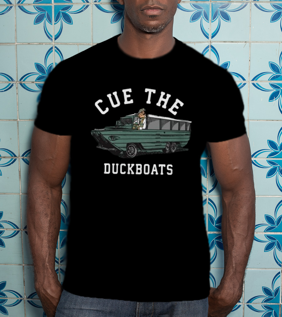 Cue The Duckboats Boston Celtics T-Shirt