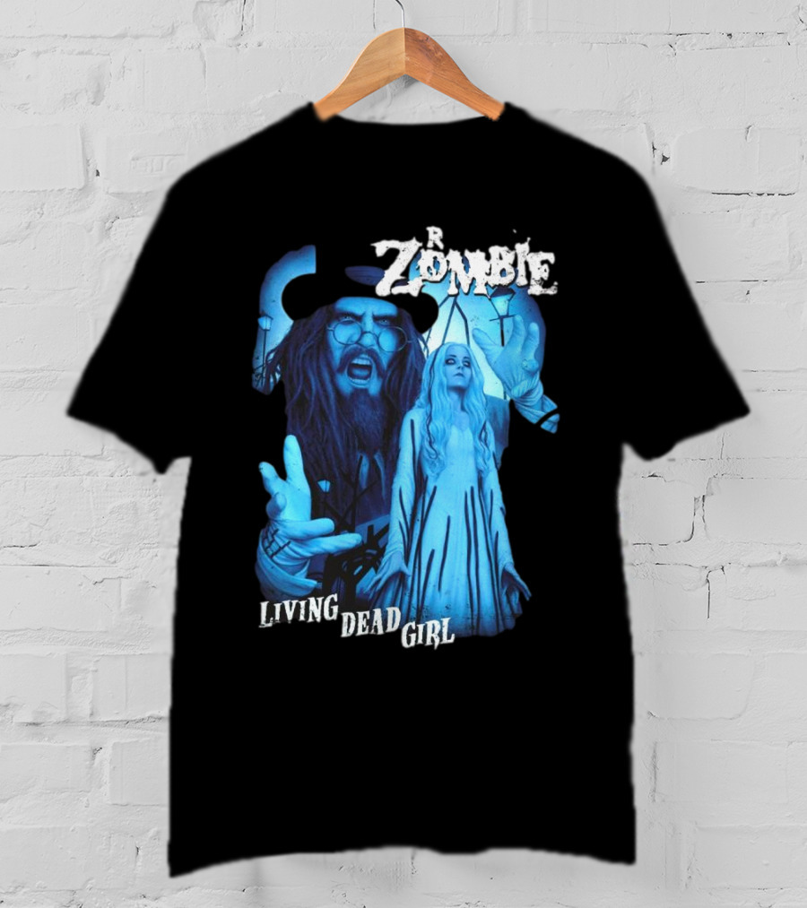 Rob Zombie Living Dead Girl Blue Gothic Horror T-Shirt