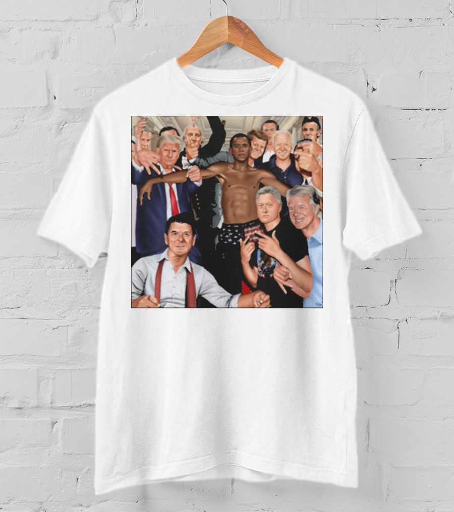 The Wright Artist Glory Boyz U.S. Political Leaders Group Photo T-Shirt