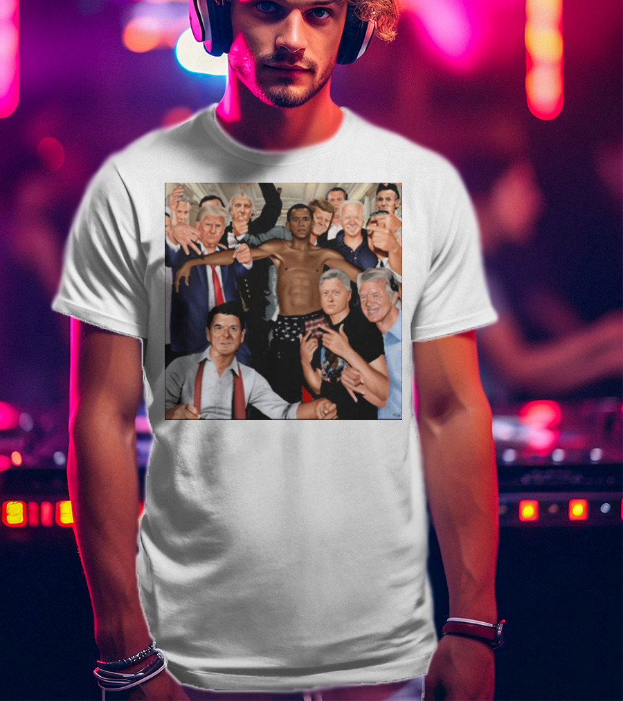 The Wright Artist Glory Boyz U.S. Political Leaders Group Photo T-Shirt