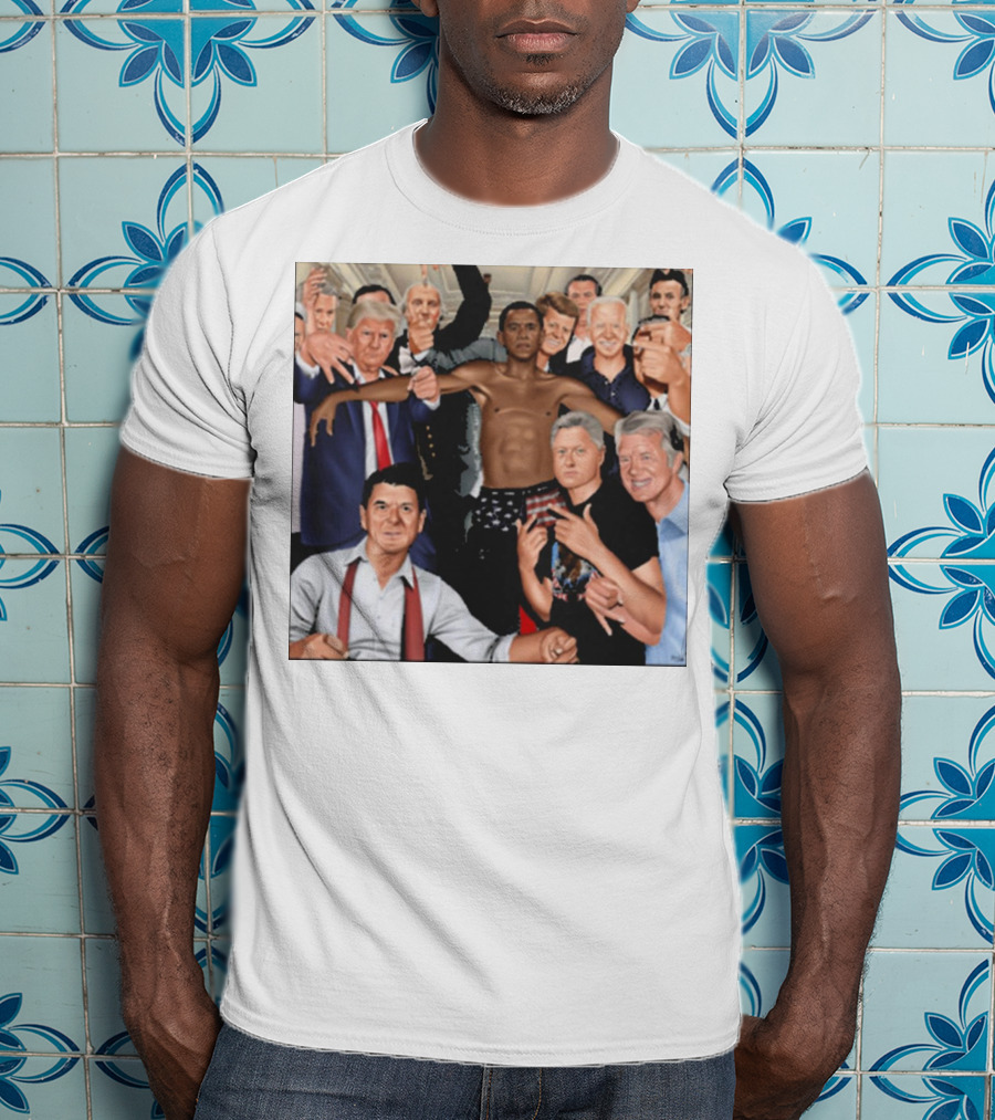 The Wright Artist Glory Boyz U.S. Political Leaders Group Photo T-Shirt