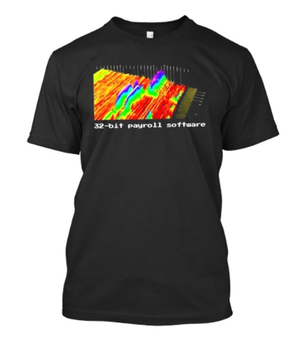 Ayush S Joinwarp 32-Bit Payroll Software Rainbow Spectrum Visualization T-Shirt