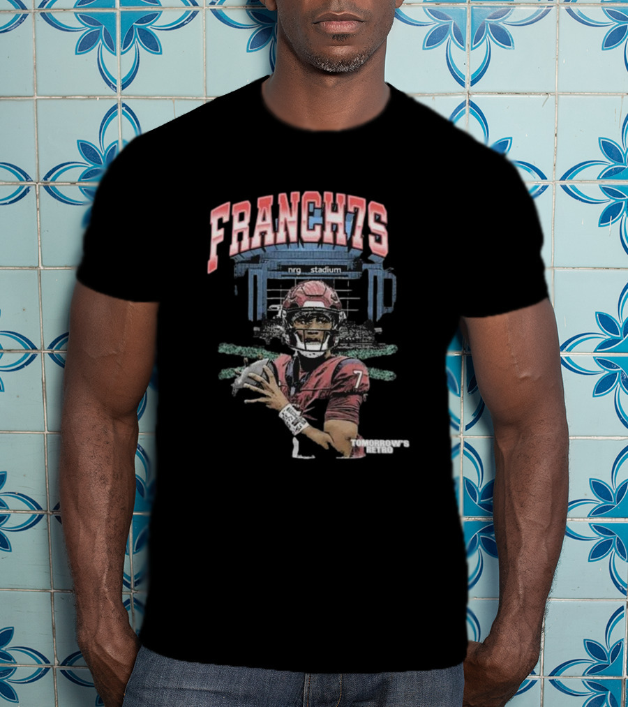 Houston Texans CJ Stroud Franchise 7 NRG Stadium Tomorrow’s Retro T-Shirt