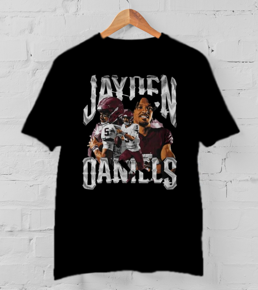 Jayden Daniels Football Action T-Shirt