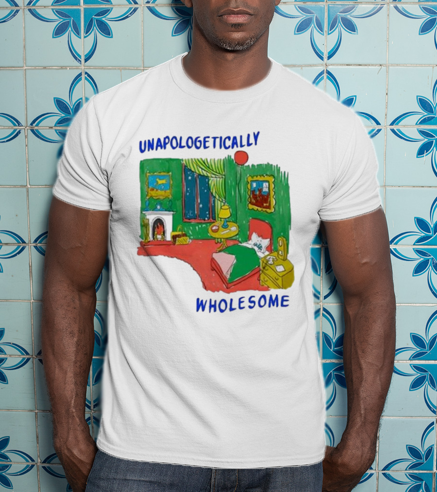 Unapologetically Wholesome Cozy Bedroom Scene T-Shirt