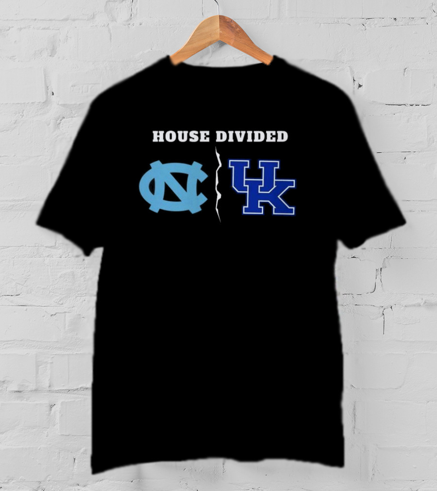 House Divided North Carolina Tar Heels Kentucky Wildcats T-Shirt