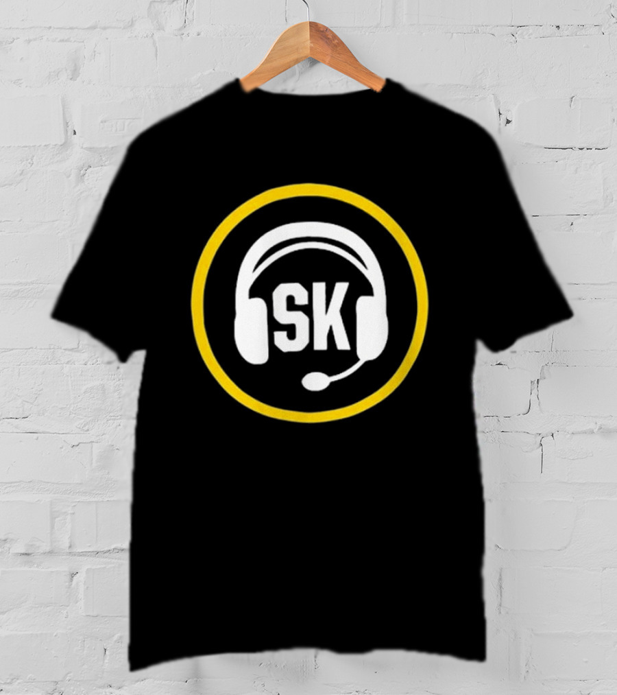 Steve Klauke SK Headset Logo Salt Lake Bees Broadcaster T-Shirt