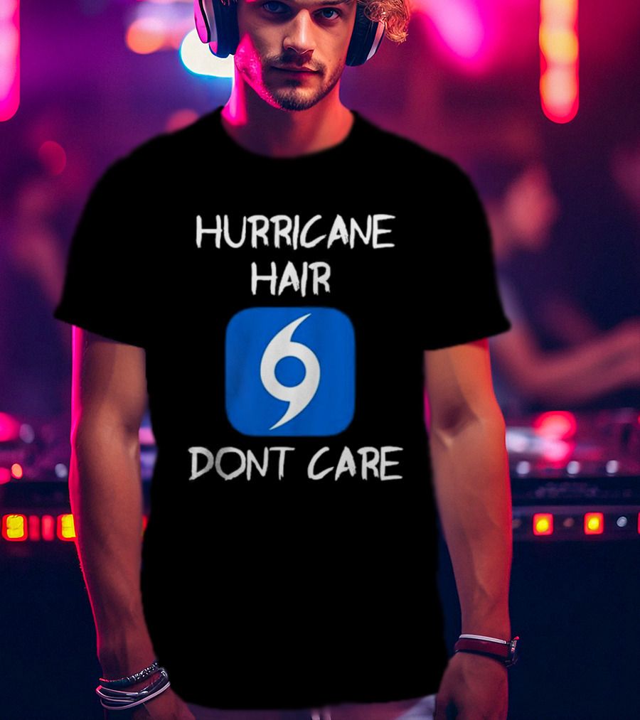 Hurricane Hair Don't Care Blue T-Shirt