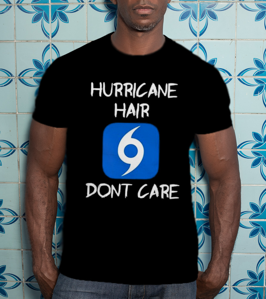 Hurricane Hair Don't Care Blue T-Shirt