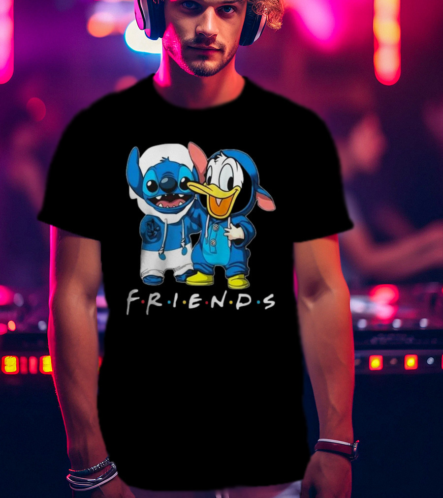 Friends Stitch And Donald Duck Disney Best Friends For Life T-Shirt