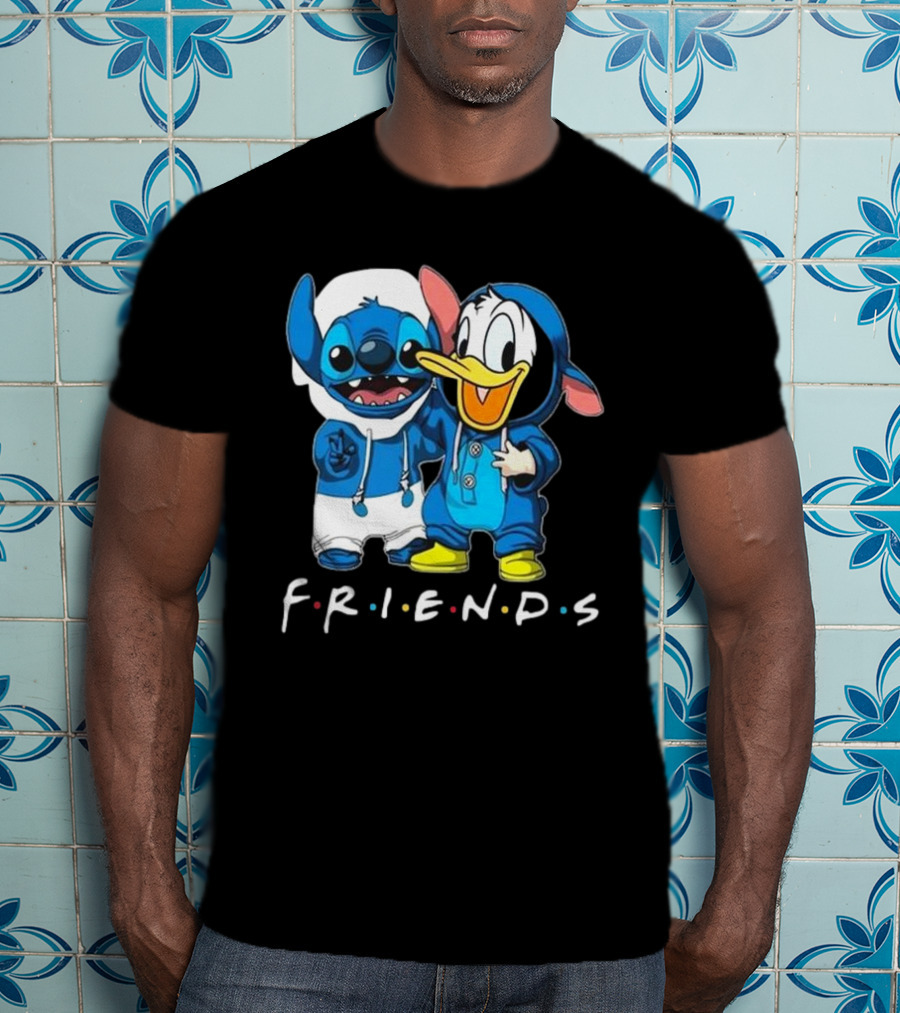 Friends Stitch And Donald Duck Disney Best Friends For Life T-Shirt
