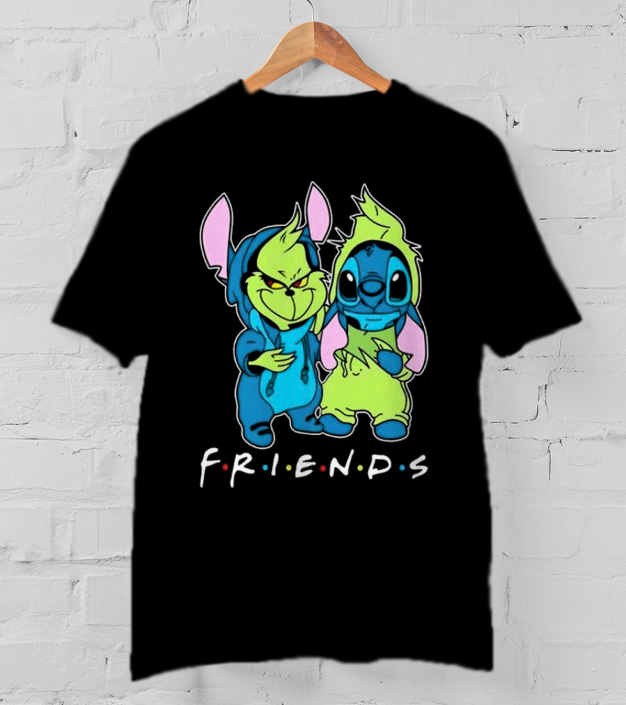 Stitch And Grinch Disney Friends Best Friends For Life T-Shirt