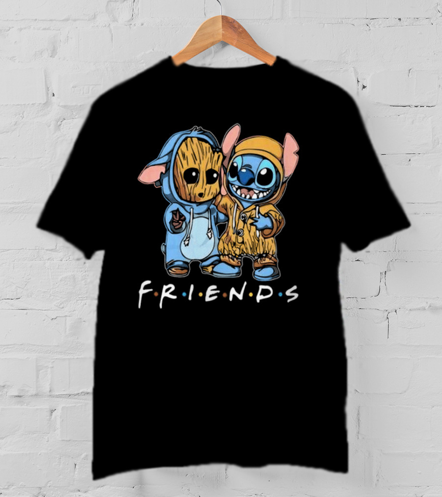 Stitch And Groot Disney Marvel Friends Best Buddies T-Shirt