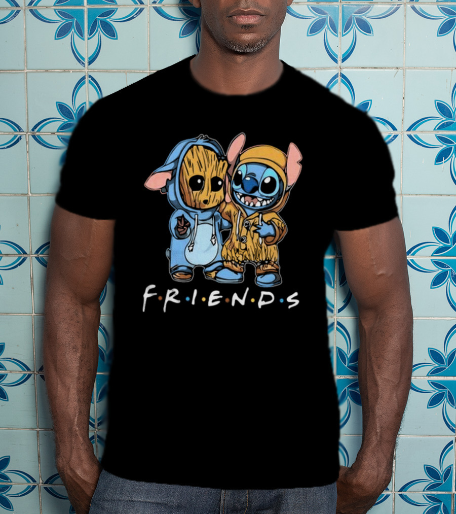 Stitch And Groot Disney Marvel Friends Best Buddies T-Shirt
