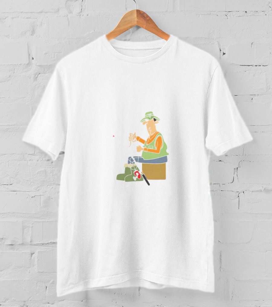 I Am A Masterbaiter Fishing Cartoon Humor T-Shirt