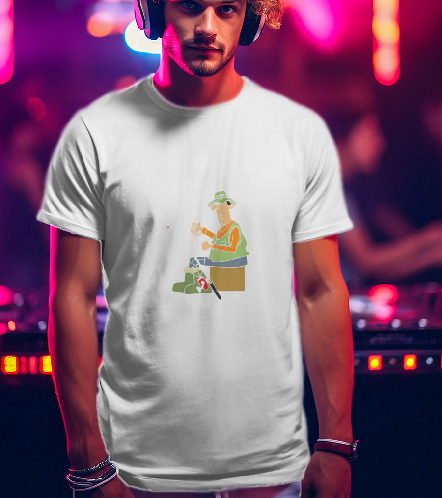 I Am A Masterbaiter Fishing Cartoon Humor T-Shirt