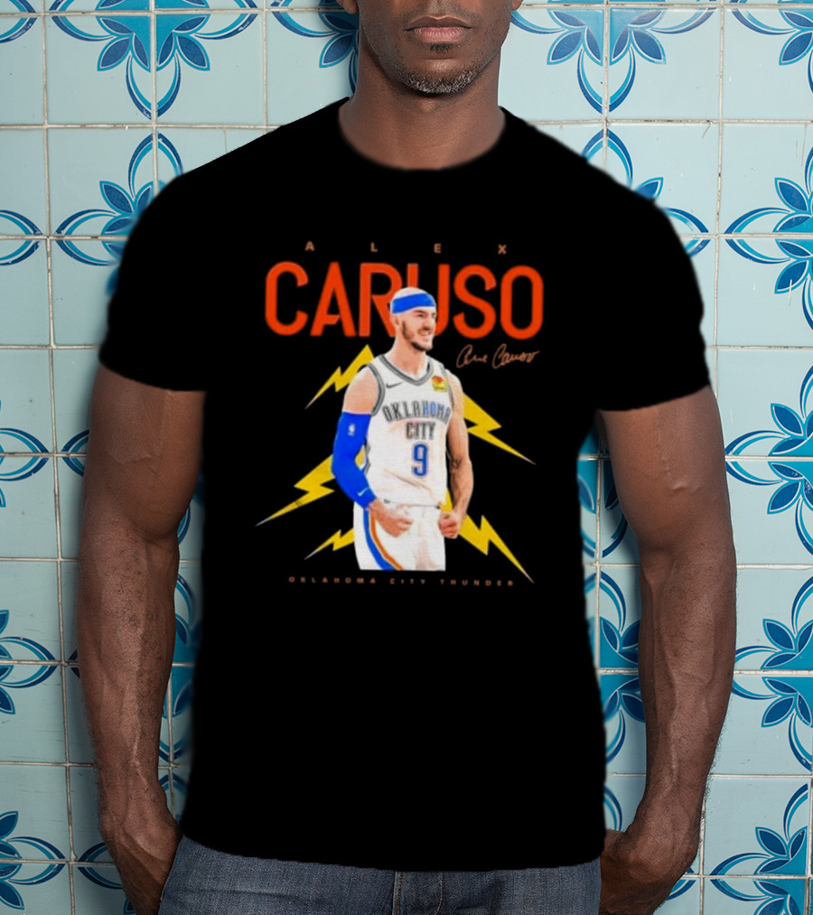 Alex Caruso Oklahoma City Thunder Basketball Superstar Signature T-Shirt