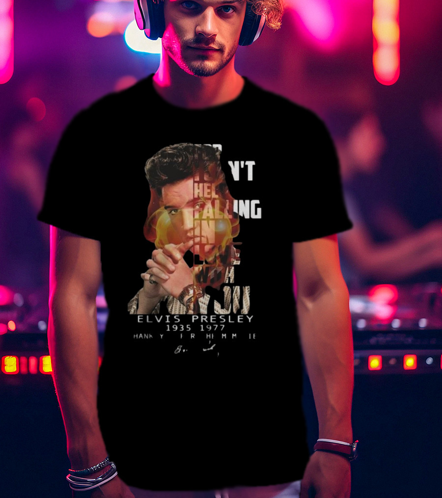 Can’t Help Falling In Love Elvis Presley 1935-1977 Thank You For The Memories T-Shirt